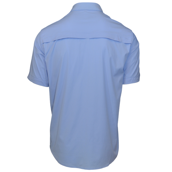 Dagon's Master Series Short Sleeve Snap Shirt- Ocean Front Blue - Dagon  Apparel Company